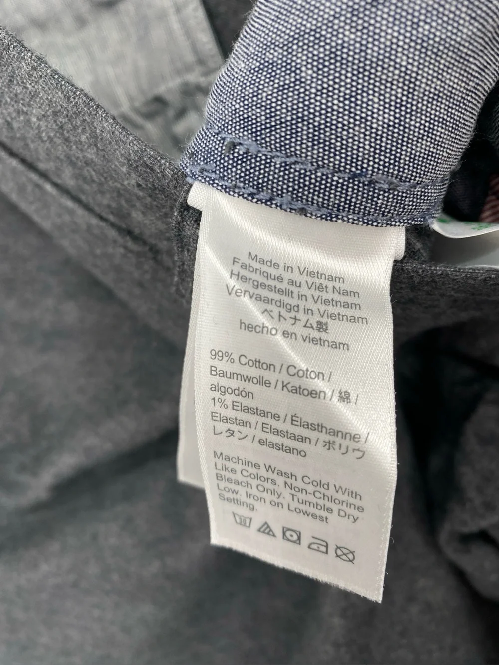 J. Crew Men’s 770 Straight Fit Stretch Cotton Chino Pants 36 x 34 Grey